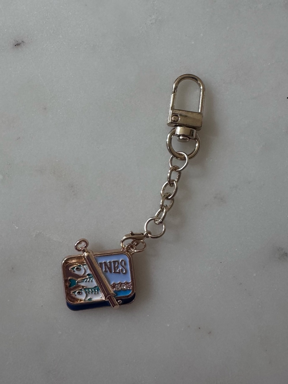 Sardine Tin Charm Keychain 🐟 - Hand Designed - Picture 2 of 5